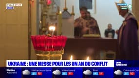 Ukraine: une messe pour les un an du conflit 