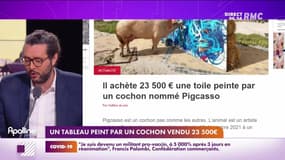 Les histoires de Charles Magnien  : Un tableau peint par un cochon vendu 23 500 euros - 20/12