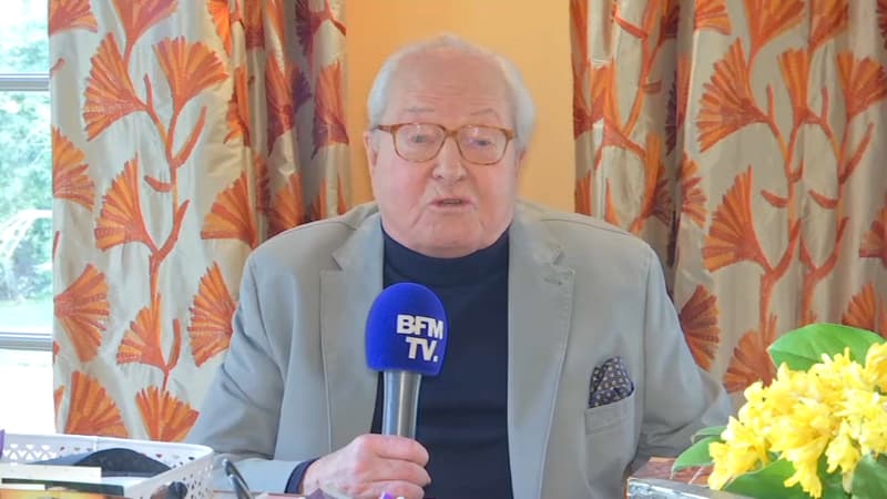 Jean-Marie Le Pen ce lundi sur BFMTV.