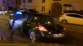 Capture d'écran de la vidéo de la course-poursuite de Nancy