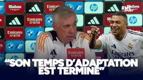 Real Madrid : "Mbappé ? Son temps d'adaptation est terminé" assure Ancelotti