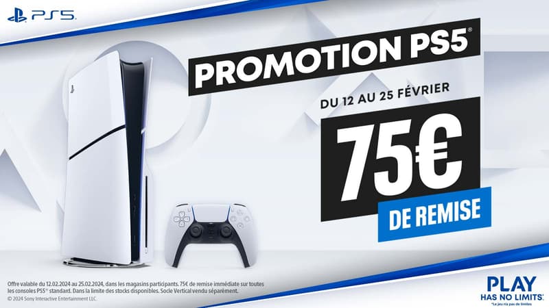 Profitez de cette remise folle sur la PS5 Edition Standard, durée limitée