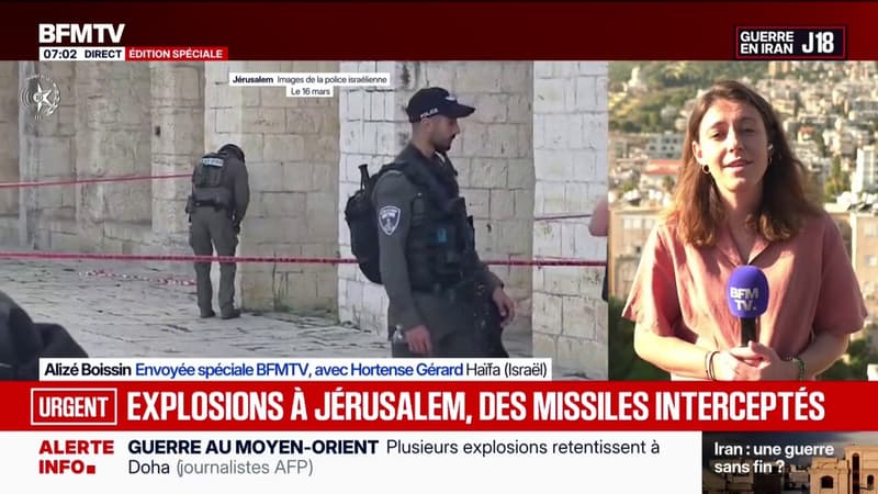 Guerre au Moyen-Orient: des débris tombés sur des lieux saints à Jérusalem, selon la police israélienne