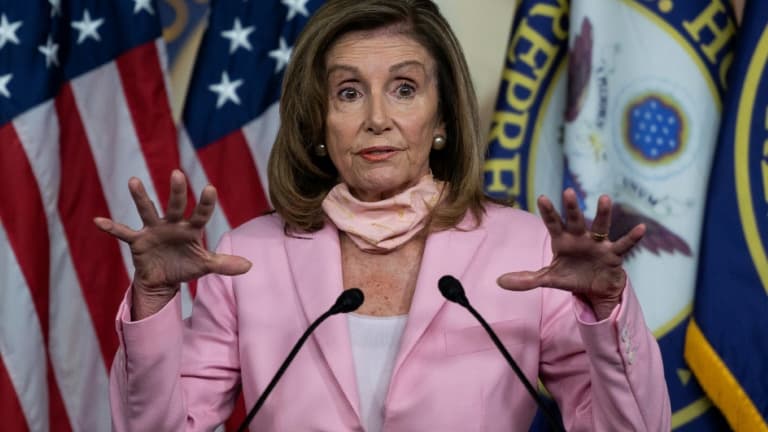 La responsable démocrate Nancy Pelosi, le 22 août 2020 à Washington