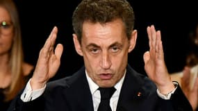 Nicolas Sarkozy lors d'un meeting à Marseille le 27 octobre 2016