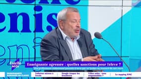 "Quand j'ai vu cette enseignante tomber, c'est la République que j'ai vu tomber." Périco Légasse et Thierry Moreau sont en désaccord sur les violences dans le milieu scolaire. 