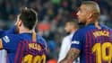Lionel Messi et Kevin Prince Boateng le 16/02/2019 avec le Barça