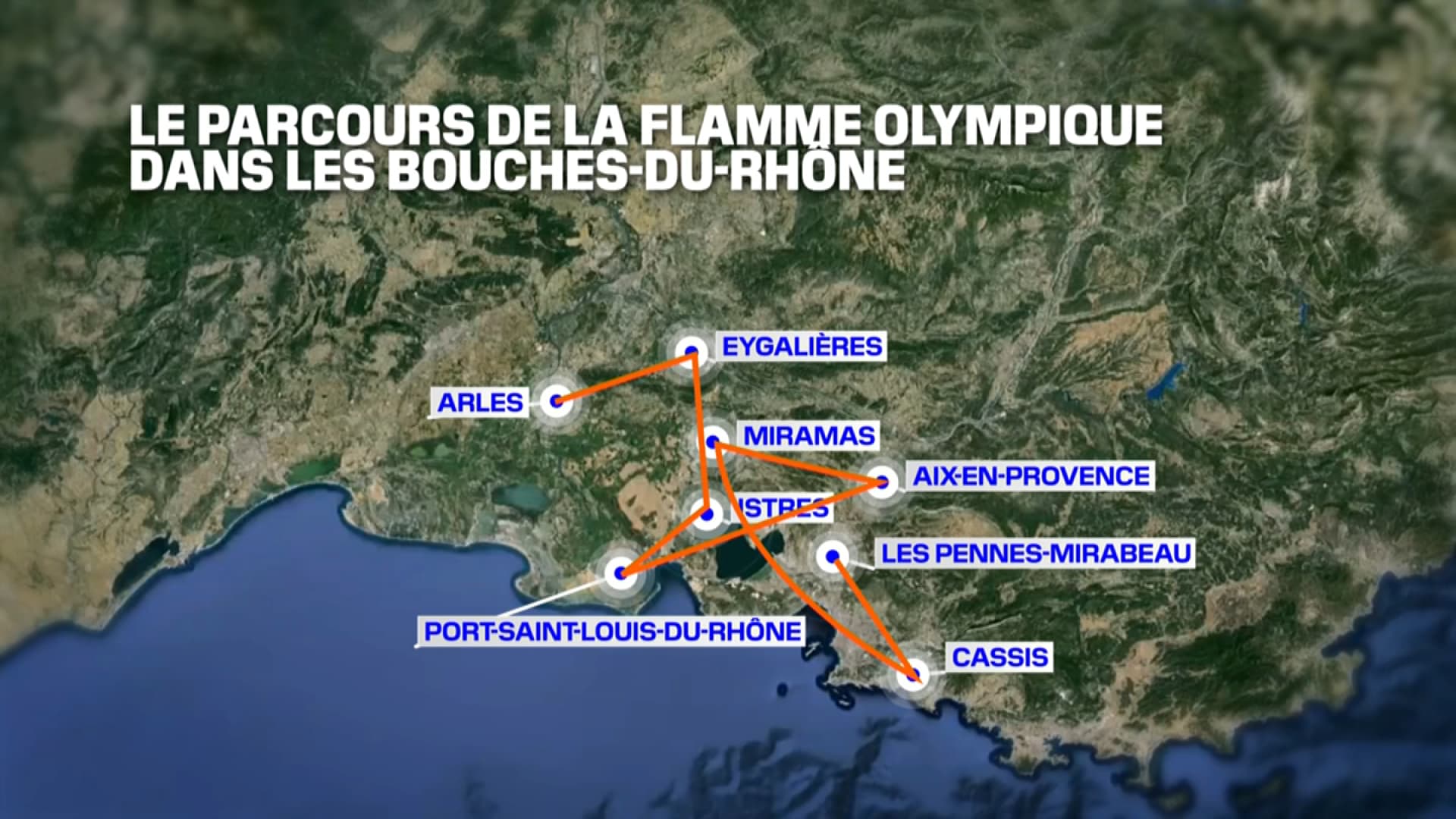 La flamme olympique va traverser, le 12 mai, huit villes dans les Bouches-du-Rhône.