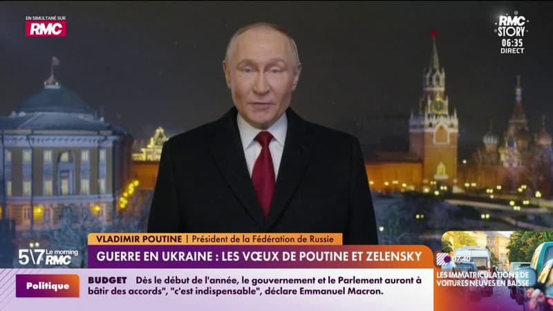 Guerre en Ukraine : les vœux de Poutine et Zelensky