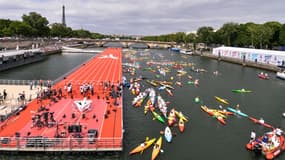 La Seine accueillera des épreuves lors des JO de Paris en 2024.
