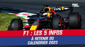 F1 : Les 5 infos à retenir du calendrier 2023