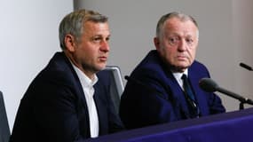 Bruno Genesio et Jean-Michel Aulas en 2019