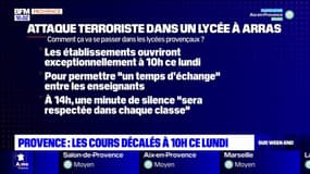 Provence: les cours débuteront à 10h lundi dans tous les collèges et lycées