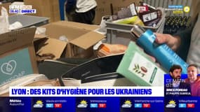 Lyon: des kits d'hygiène pour les Ukrainiens