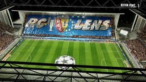 Le tifo à Bollaert pour Lens-Arsenal, le 3 octobre 2023