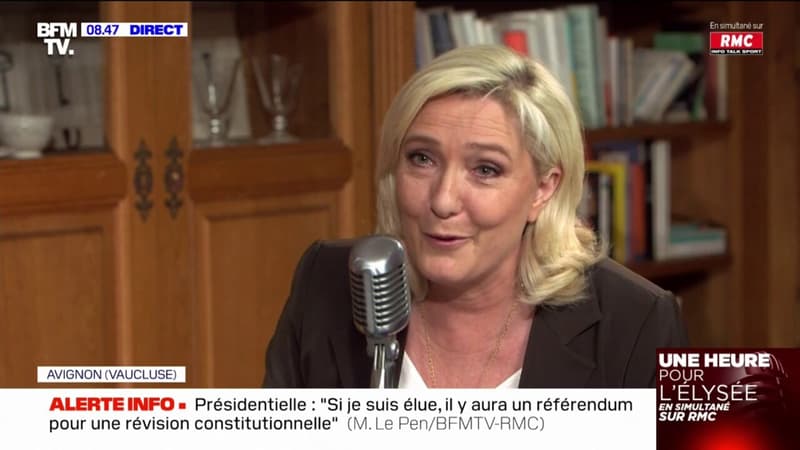 Marine Le Pen affirme qu'elle règlera 