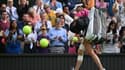 Alizé Cornet le 06/07/2023 à Wimbledon contre Elena Rybakina 