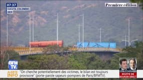 Des militaires vénézuéliens ont bloqué un pont à la frontière avec la Colombie