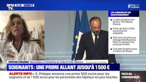 Sophie Crozier (co-fondatrice du Collectif Inter Hôpitaux): "On ne comprend pas pourquoi certains bénéficieraient de la prime et pas d'autres"
