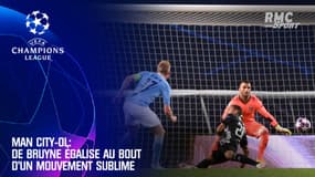 Man City-OL: De Bruyne égalise au bout d'un mouvement sublime