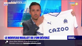 Le nouveau maillot domicile 2022-2023 de l'OM dévoilé sur le plateau de BFM Marseille
