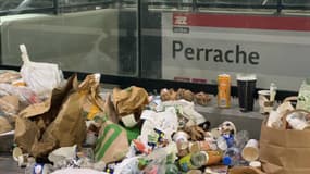 Grève en gare de Perrache. 