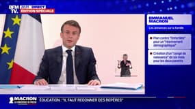 Emmanuel Macron: "Vous ne pouvez pas avoir une démocratie avec un modèle social aussi généreux que le nôtre qui ne conditionne pas à certaines règles l'accès aux prestations"