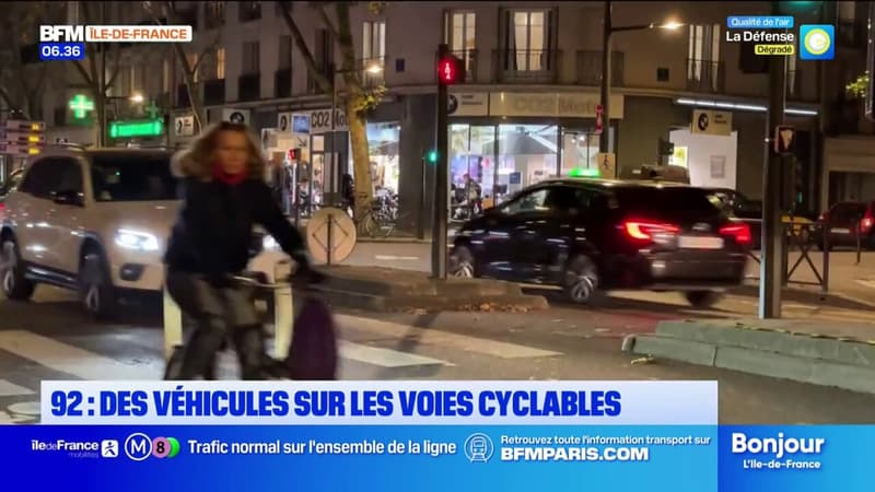 "C'est galère": à Boulogne-Billancourt, des voies cyclables au contact des véhicules motorisés