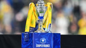 Le trophée de la Coupe de France après la victoire de Nantes en mai 2022