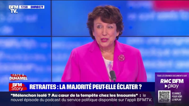Pour Roselyne Bachelot, la position de François Bayrou sur la réforme des retraites lui sert à 