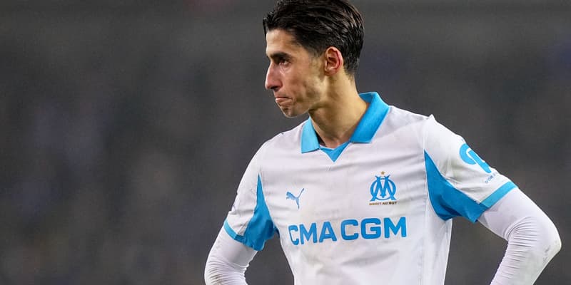 Nayef Aguerd avec l'OM le 28 janvier 2026