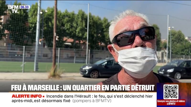 Feu à Marseille: les habitants du quartier de l'Estaque sous le choc devant les dégâts de l'incendie