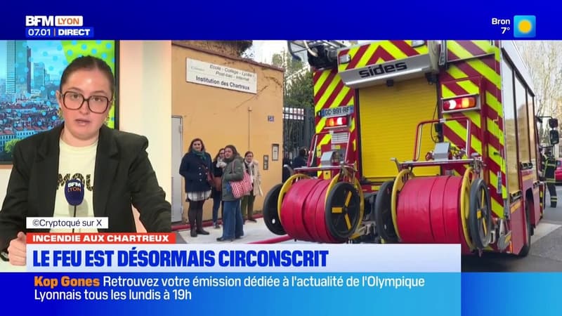 Incendie aux Chartreux : Le feu est désormais circonscrit