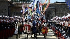 Des acteurs lors du spectacle du Puy du Fou,  le 20 mars 2016 aux Epesses