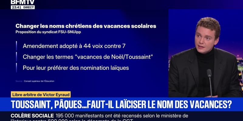 Toussaint, Pâques... faut-il laïciser le nom des vacances scolaires ? - 02/10