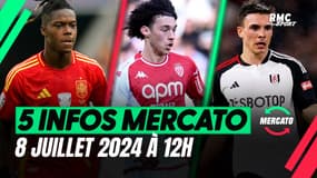 Akliouche, Palhinha, Williams... Les 5 infos mercato du 8 juillet à la mi-journée