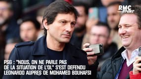PSG : "Nous, on ne parle pas de la situation de l’OL" s'est défendu Leonardo auprès de Bouhafsi