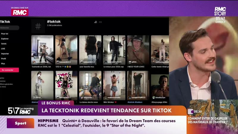 Le bonus RMC : La Tecktonik redevient tendance sur TikTok - 23/01