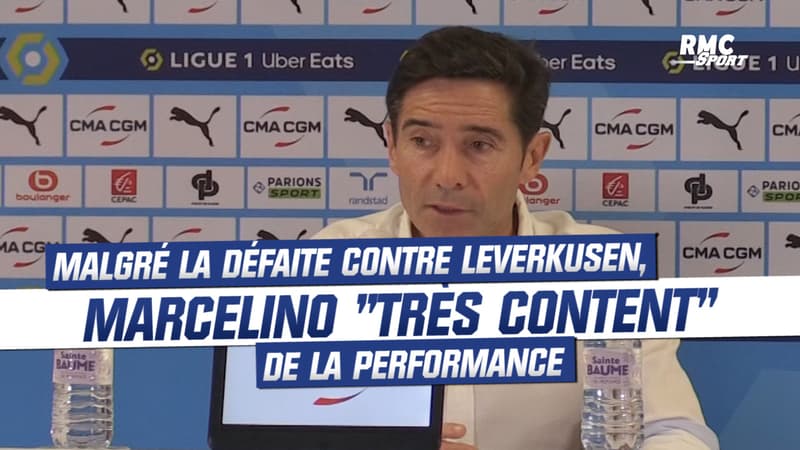 OM 1-2 Leverkusen : Malgré la défaite, Marcelino se dit "très content" de la performance de son équipe