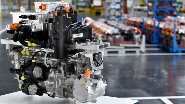 Un moteur électrique à l'usine de Trémery, en Moselle.