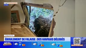 Seine-Maritime: des Havrais délogés après la chute d'un bloc rocheux
