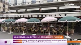 L'inquiétude grandit pour les commerçants parisiens 