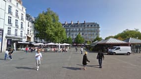 L'agresseur présumé a été interpellé aux abords de la place du Commerce, à Nantes (photo d'illustration).