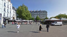 L'agresseur présumé a été interpellé aux abords de la place du Commerce, à Nantes (photo d'illustration).