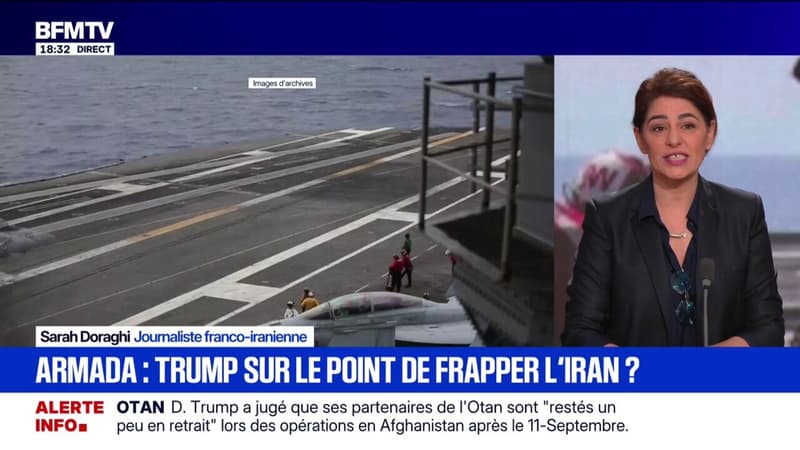 Possible intervention américaine en Iran ?: "Les Iraniens écrivent sur les murs: "On a besoin de Trump!"", détaille Sarah Doraghi, journaliste franco-iranienne