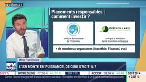 Mon patrimoine : L'ISR monte en puissance, de quoi s'agit-il ? - par Guillaume Sommerer - 20/02