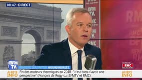 François de Rugy: "Si on interdit tous les vols là où il y a un train qui met moins de 5h, ça veut dire qu'on ne peut plus utiliser l'avion en France"