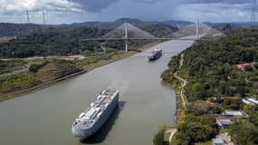 Vue aérienne du canal de Panama, le 13 décembre 2022 (photo d'illustration).