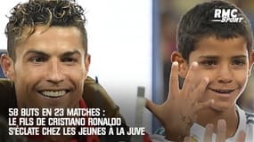 58 buts en 23 matches : le fils de Cristiano Ronaldo cartonne chez les jeunes de la Juventus