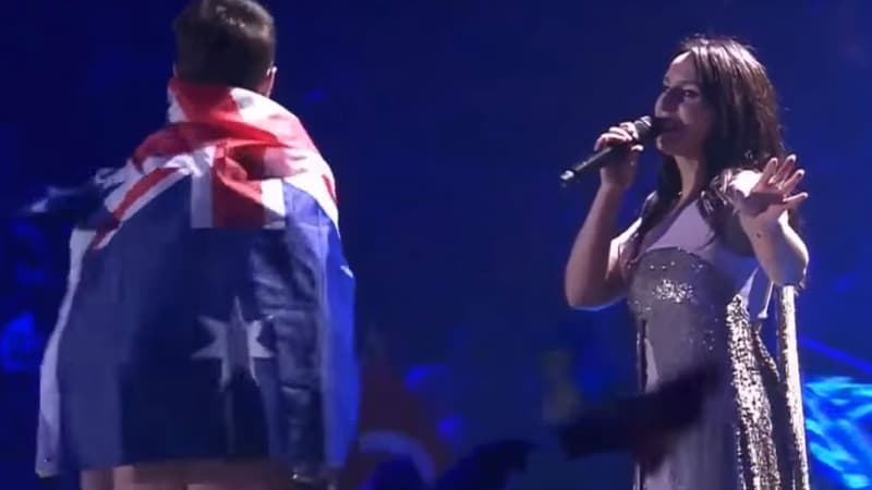 Un homme est venu perturber la prestation de Jamala lors du concours Eurovision, le 13 mai 2017
